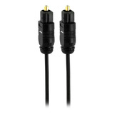 Cabo De Áudio Óptico Digital 3 Metros Toslink 3m Plug Gold