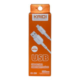 Cabo De Carga Kaidi Ultra Conexão Rápida 3a Premium 1 Metro