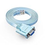 Cabo De Console RJ45 Para DB9 1 8 M 6 Pés RS232 Para RJ45 Cabos De Console Adaptador De Gerenciamento De Porta Serial Compatível Com Interruptor De Roteador Cisco