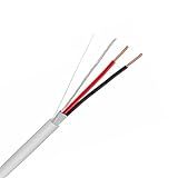 Cabo De Controle De Alarme Blindado InstallerCCTV- 22 AWG 2 Condutores -7 Fios- Cabo De Alarme Riser- 125 Pés- Cobre Total- Para Segurança De Fio De Estação Contra Roubo De Incêndio-som-segurança