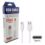 Cabo De Dados Usb Type C Reforçado Com Filtro Tipo C 1 5m Cor Branco