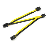 Cabo De Energia 6 Pin Para 3 X 6 Pin Pci e Splitter