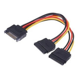 Cabo De Energia Y Splitter Sata 15 Pinos P Hd Dvdrw Desktop