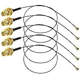 Cabo De Extensão Fêmea IPX Para RP SMA 0 81 Mm U Fl IPEX Para RP SMA Cabo De Antena WiFi Fêmea Para Rede Sem Fio Bluetooth Mini PCI Para Polaridade Reversa SMA Cabo Coaxial Fêmea 30 Cm Pacote Com 5