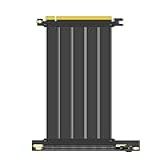 Cabo De Extensão PCIe X16 4 0 De 200 Mm GLOTRENDS PCIE40 X16 200MM 90D Compatível Com GPUs De 4 Geração Como RTX4090 RTX3060 RX7900 RX6950XT RX6500XT Etc