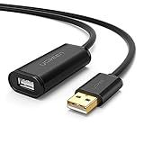 Cabo De Extensão USB 2 0 UGREEN Tipo Ativo Macho Para Fêmea Extensor Para Impressora Oculus Rift HTC Vive Xbox Kinect Câmera Playstation Webcam Fone De Ouvido USB Câmera De Segurança 30FT