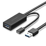 Cabo De Extensão USB USB 3 0 Para Fêmea UGREEN Cabo De Repetidor Ativo Com Amplificador De Sinal Repetidor Para Impressoras Antena WiFi Playstation HTC Vive Teclado Console De Jogos 32FT