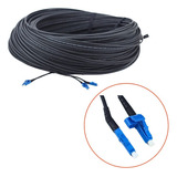 Cabo De Fibra Óptica Externa Lc upc 2fo 150 Metros