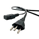 Cabo De Força Tripolar 3 Pinos 1 5 Metros ATX Bivolt Para Computador Impressora Cabo De Força Durável Monitor Eletrodoméstico 1 Unidade