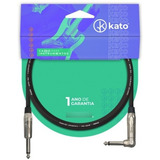 Cabo De Guitarra K2 P10 X P10l Preto 7 Metros Kato