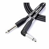 CABO DE GUITARRA NINJA L CABLE 0-20 MM CONECTOR P10-P10 90- 10FT 3-05 METRO PRETO - SANTO ANGELO