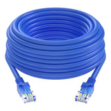 Cabo De Lan 30 Metros Rede Ethernet Giga Azul Grande Ideal