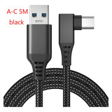 Cabo De Ligação Para Oculus Quest 2 E 1 Usb a Usb c 5 Metros