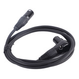 Cabo De Microfone De 3 Pinos Adaptador De Extensão Xlr De 90