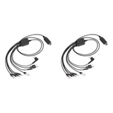 Cabo De Programação Usb 2x 8 Em 1 Compatível Com Walkie talk