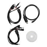 Cabo De Programação Usb 8 Em 1 Para Rádios Kenwood E Mobil