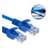 Cabo De Rede 15 Metros Lan Internet Crimpado Rj45 Cat5e Azul