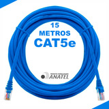 Cabo De Rede 15m Ethernet Lan Rj45 Cat5e C 15 Metros