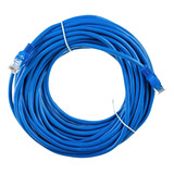 Cabo De Rede 20 Metros Lan Internet Crimpado Rj45 Cat5e Azul