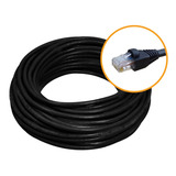 Cabo De Rede 20m Cat5e Furukawa Rj45 Preto Gigabit S Veloz