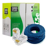 Cabo De Rede Azul Utp Rj45 Cat5e Furukawa Sohoplus 30 Metros