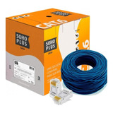 Cabo De Rede Azul Utp Rj45 Cat6 Furukawa Sohoplus 100m