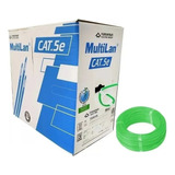 Cabo De Rede Cat5e Verde Multilan