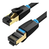 Cabo De Rede Cat8 Rj45 Vention 5m 2000mhz 40gbps Blindado