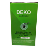 Cabo De Rede Deko Cat6 4 Pares Trançado Caixa Com 305m
