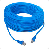 Cabo De Rede Ethernet 30 Metros Internet Pronta Cor Azul