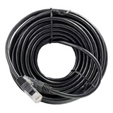 Cabo De Rede Internet Lan Preto Montado 30 Metros