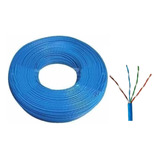 Cabo De Rede Internet Rolo 30 Metros Azul Cat5e 4 Pares