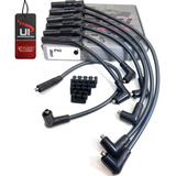 Cabo De Vela Silicone 10mm Opala Caravan 4 Cilindros Preto