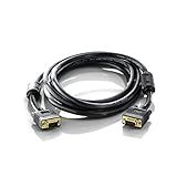 Cabo De Vídeo VGA PlusCable 3Metros PC MON3002 SVGA Com Filtro Anti Interferência