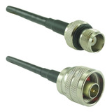 Cabo Descida 10 Metros Rgc 58 N 50 Ohms Macho X Tnc Fêmea