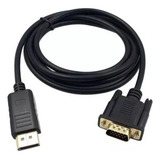Cabo Displayport Macho X Vga Macho De 1 80 Metros Banhado