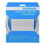 Cabo E Conduíte De Câmbio Shimano Sp41 Ptfe Road Azul