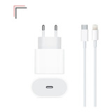 Cabo E Tomada Carregador Plug Usb C 20w Turbo Para iPhone