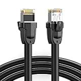 Cabo Ethernet UGREEN Cat 8 Cat8 RJ45 Rede LAN Cabo De Alta Velocidade Para Jogos- PS4- Xbox One- PS3- Modem- Roteador- PC- Mac- Laptop- Preto- 3FT