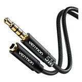 Cabo Extensor 3 5mm P2 P3 4 Vias Fone Microfone 5m Vention