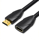 Cabo Extensor Extensão Hdmi 2 0 4k Monitor Pc Gamermacho Femea 5m Metros Preto Vention