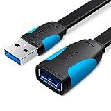Cabo Extensor Flat USB 3 0 Extensao Pendrive Tv 50cm Vention