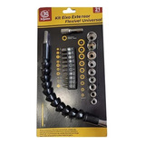 Cabo Extensor Flexível Para Parafusadeira Eixo Alongador Kit