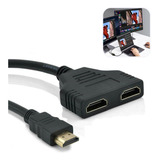 Cabo Extensor Hdmi 1 Para 2 Duplicador Tela Notebook Monitor