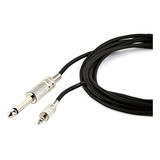 Cabo Extensor P2 3 5mm Stereo X P10 6 5mm Mono 5 Metros