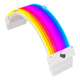 Cabo Extensor Premium 24p Pichau Ps100 Rgb 240mm Branco 110v 220v
