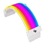 Cabo Extensor Premium 24P Pichau PS100 RGB 240mm Branco PCH PS100 24PRGBWHT