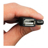 Cabo Fêmea Otg Micro Usb Adaptador P Celular Tablet Mouse