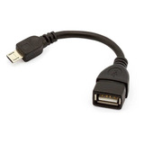 Cabo Fêmea Otg Micro Usb Adaptador P Celular Tablet Mouse