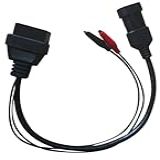 Cabo Fiat 3 Pinos Adaptador Obd2 16 Pinos Automotivo